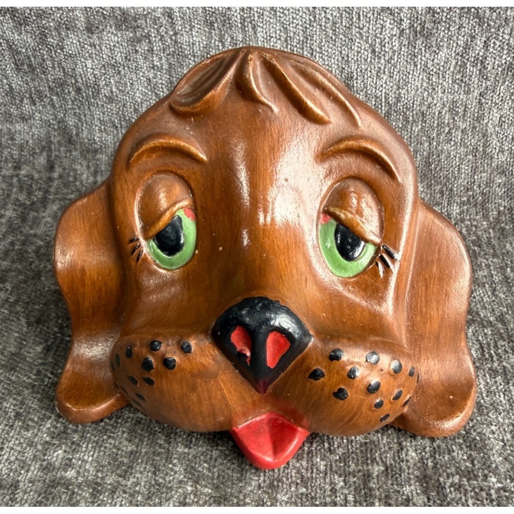 Vintage Amer Ceramic Hound Dog Eyeglass Glasses Holder Stand Rest